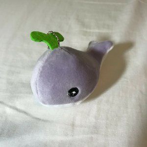 Cute Soft 3 in Whale Key Chain Plush Stuff Animal Doll Gray